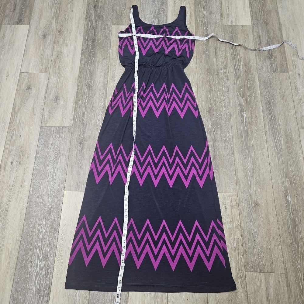 41 Hawthorn Stitch Fix Blouson Maxi Dress Sleeveless Geometric Women's Small - Picture 5 of 10